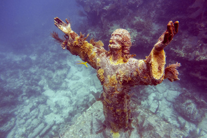 Christ of the Abyss at San Fruttuoso, Italy