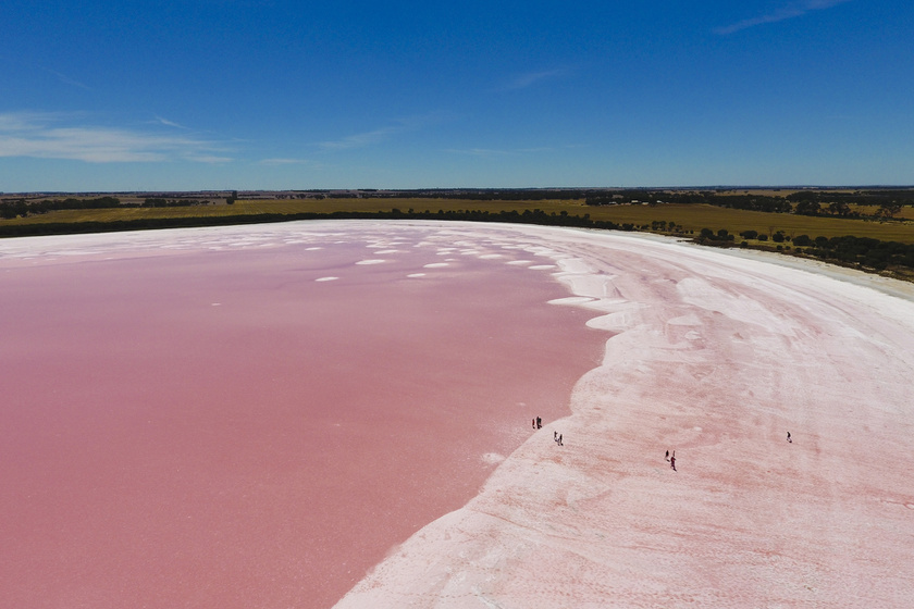 Szürreális látványt kelt: mitől rózsaszín Ausztrália tava?