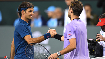 Kiestek a világelsők, Federer nyerte a svájci derbit Indian Wellsben