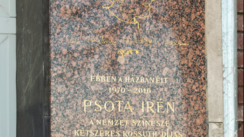 Emléktáblát avattak Psota Irénnek a Bem rakparton