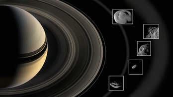 Közeli képeken a Szaturnusz gyűrűi közt megbújó miniholdak