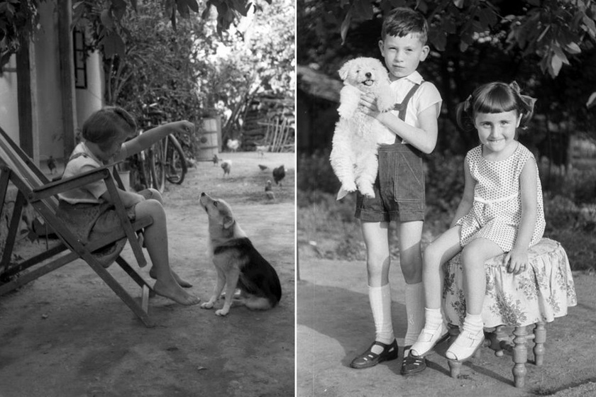 Régi fotók, amik bizonyítják, hogy minden gyereknek kell egy kutya