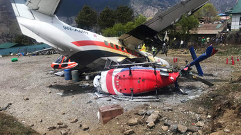 Helikopternek ütközött egy kisrepülő felszállás után a Mount Everest közelében