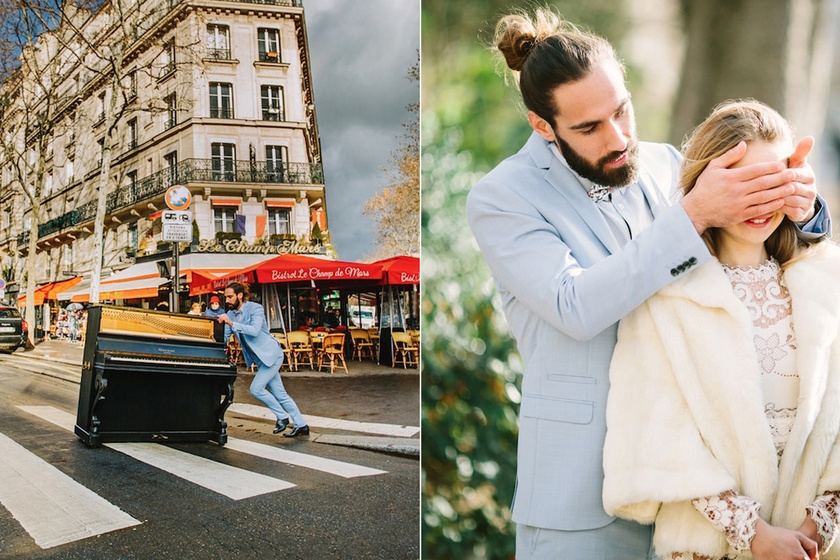 Egy zongorát tolt végig Párizs utcáin a férfi, hogy meglepje szerelmét: filmbe illő a történetük