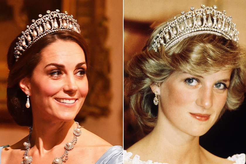 Katalin hercegné és Diana egyforma ruhában - Kin állt jobban a pöttyös darab?