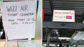 50 embert szívat a Wizz Air Frankfurtban: kisebb gépet küldtek a Budapestre tartó emberekért