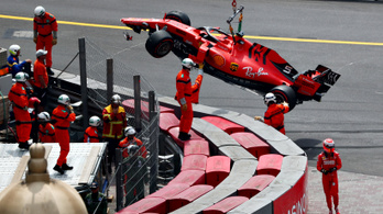 Félelmetes Ferrari-hiba a monacói időmérőn