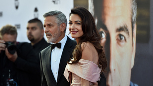 Amal Clooney ragyogásából a férjének is jut egy kicsi
