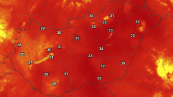 Megdőlt a budapesti melegrekord, péntekre másodfokú figyelmeztetést adtak ki az országra