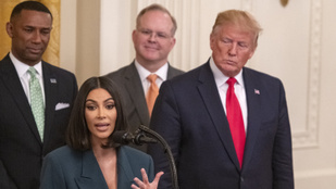 Nagyon bizarr arcot vágott Donald Trump Kim Kardashianra