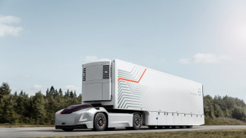 Futurisztikus sportautóra hajaz a Volvo önvezető kamionja