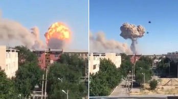 Tűz ütött ki egy kazahsztáni lőszerraktárban, kiürítenek egy várost