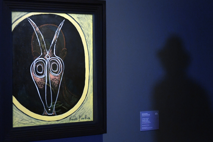 Francis Picabia A maszk és a tükör című festménye