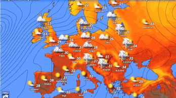 A jövő héten megint hőhullám érkezik Nyugat-Európába