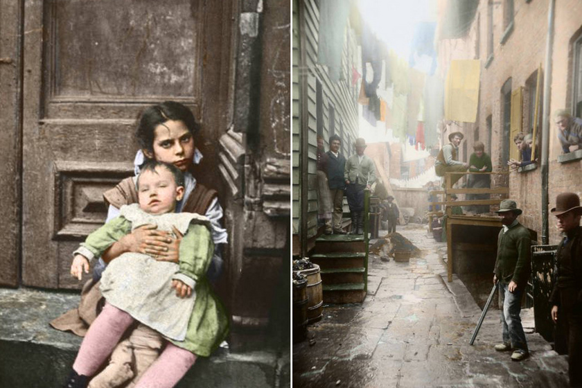 Felismerhetetlen fotókon New York utcái: ilyen elképesztő nyomorban éltek egykor az emberek