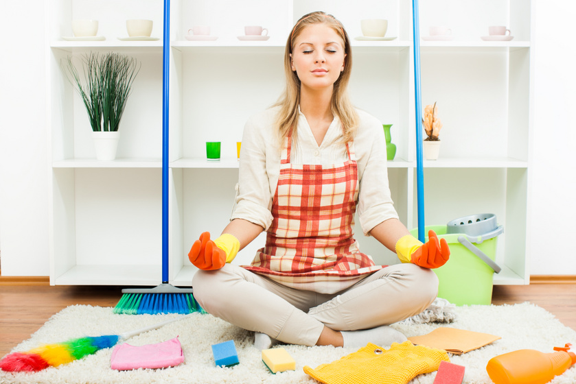 A takarítás elképesztő pozitív hatásai: olyan hatásos stressz ellen, mint a meditáció