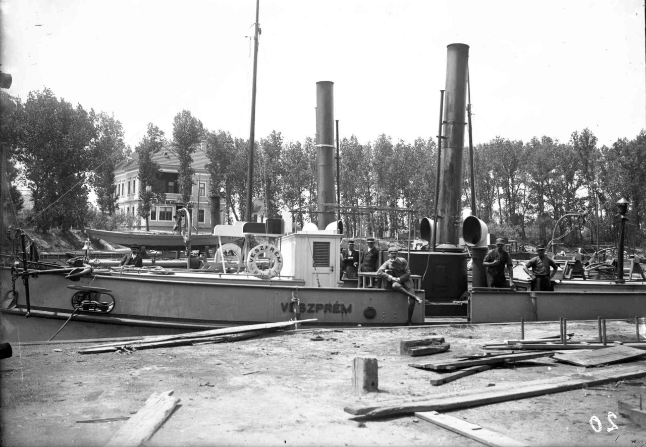 A siófoki kikötő 1912 körül