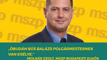 Az MSZP-s Molnár Zsolt az óbudai Fidesz reklámarca lett