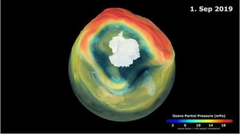 30 éve idén a legkisebb az ózonlyuk