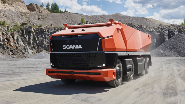 Fülkétlen bányadömpert készített a Scania