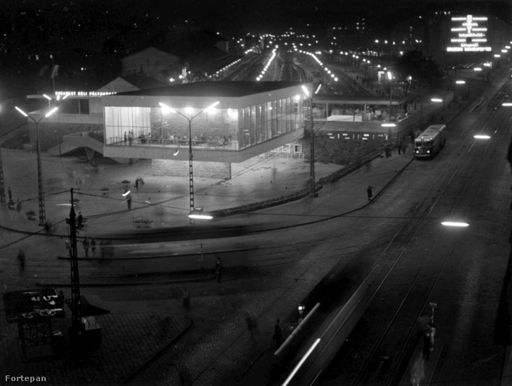 Déli pályaudvar, jobbra az Alkotás utca.1964.