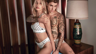 Bieber és Bieberné jegyesfotózás helyett a Calvin Kleinnek állt modellt