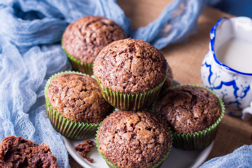 Bögrés gesztenyés, csokis muffin: pihe-puha gluténmentes finomság
