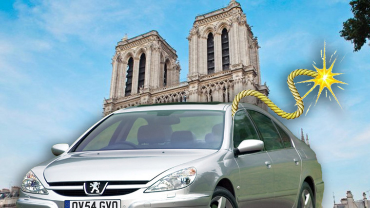 Hogyan kéne felrobbantani a Notre Dame-ot egy Peugeot 607-essel?