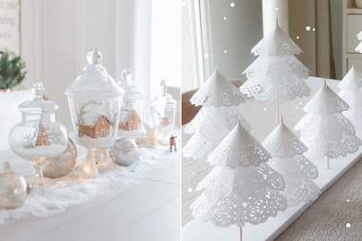 Mesés, hófehér karácsonyi dekorációk az otthonodba - Nem kell hozzájuk kézügyesség