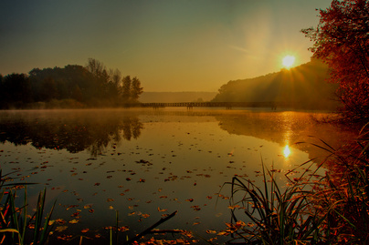 Ősszel aranyszín vonja be a meseszép magyar tavat: a Deseda-tó ilyenkor különleges látvány