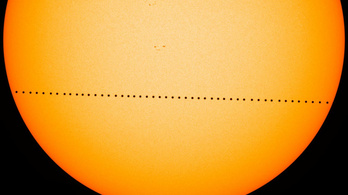 A Merkúr átvonul ma a Nap előtt