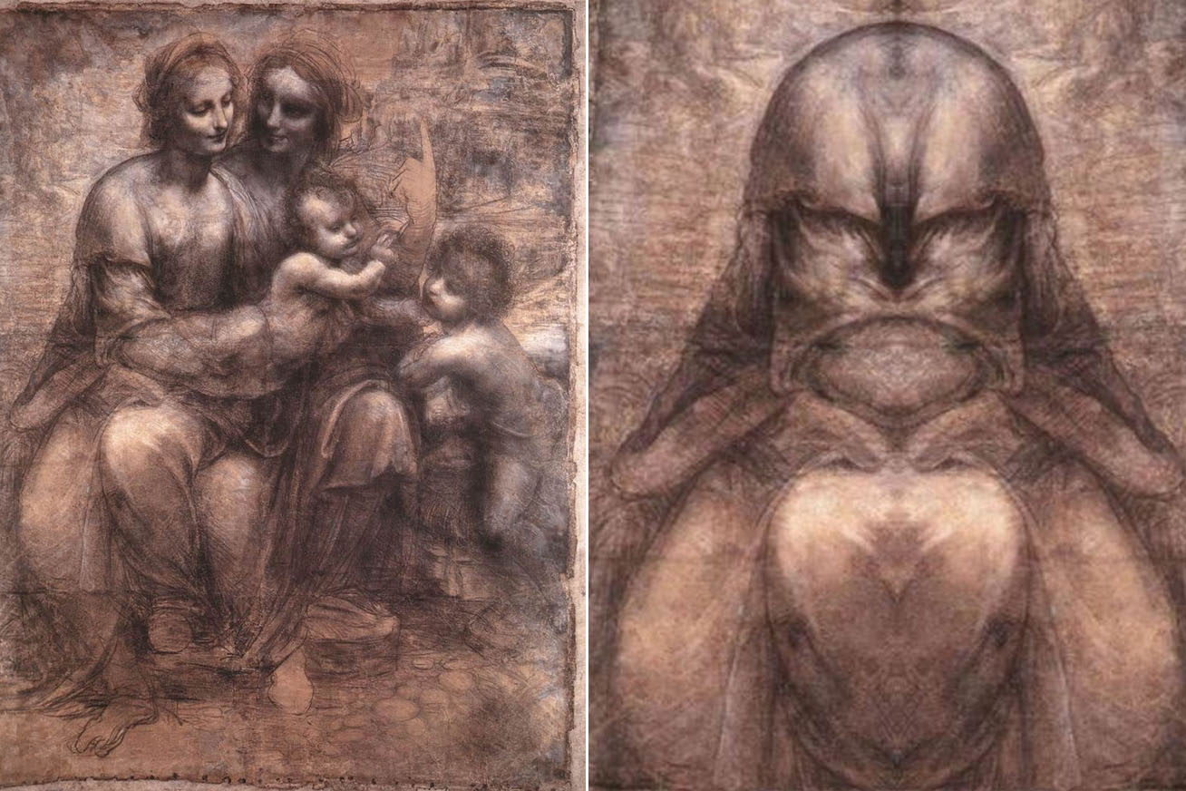 Ördögi lények Da Vinci tükörfestészetében