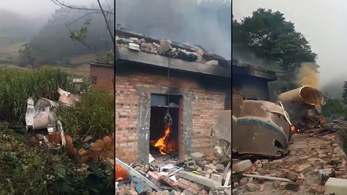 Lakóházakra zuhant egy kínai rakétadarab