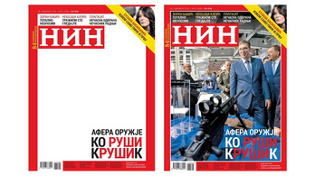 Címlapfotó nélkül jelent meg egy szerb ellenzéki lap