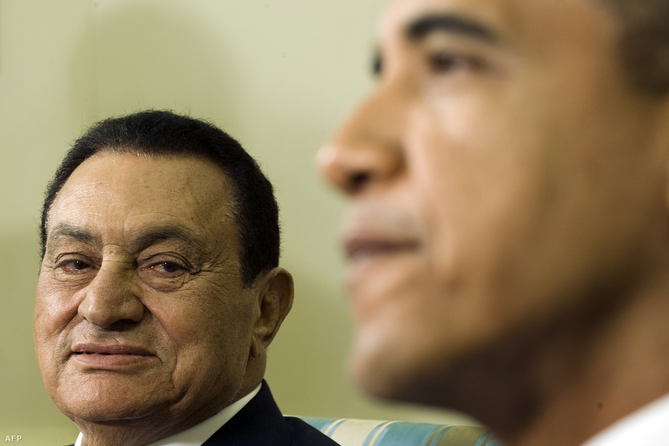 Mubarak és Barack Obama a Fehér Házban 2009. augusztus 18-án. 