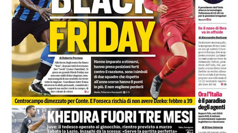Black Friday: rasszista címlappal vezeti fel az Inter-Roma-rangadót egy olasz lap
