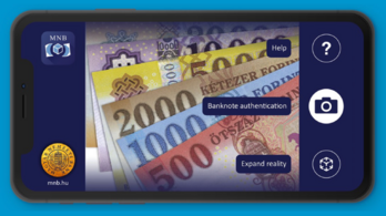 Bankjegyellenőrző applikációt dobott piacra a Magyar Nemzeti Bank