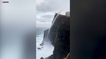 Víztornádót filmeztek le a Feröer-szigeteken