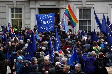 Voltak Brexit ellenes tüntetések is Londonban