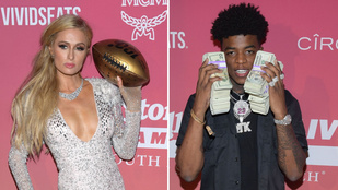 Paris Hilton a dekoltázsát, más a pénzét hozta a Super Bowlt váró partira