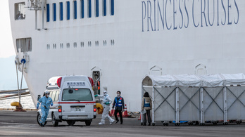 Újabb 41 fertőzöttet találtak a karantén alá helyezett japán óceánjáró utasai között