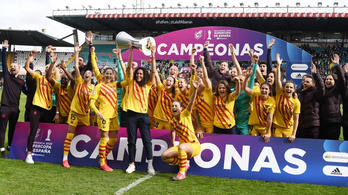 A Barcelona női futballcsapata tíz gólt lőtt a Szuperkupa-döntőn