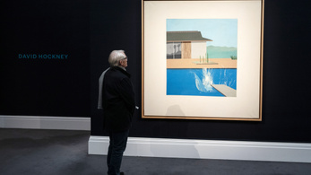 23 millió fontért kelt el David Hockney egyik medencés festménye