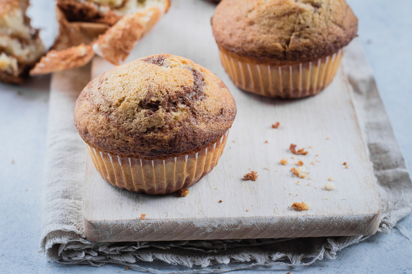 Vaníliás, kakaós, tarka muffin: könnyed desszert 30 perc alatt