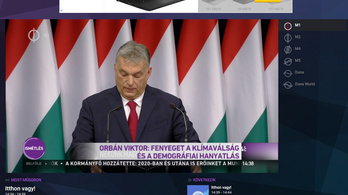 Eddig hatszor játszotta le a köztévé Orbán teljes beszédét