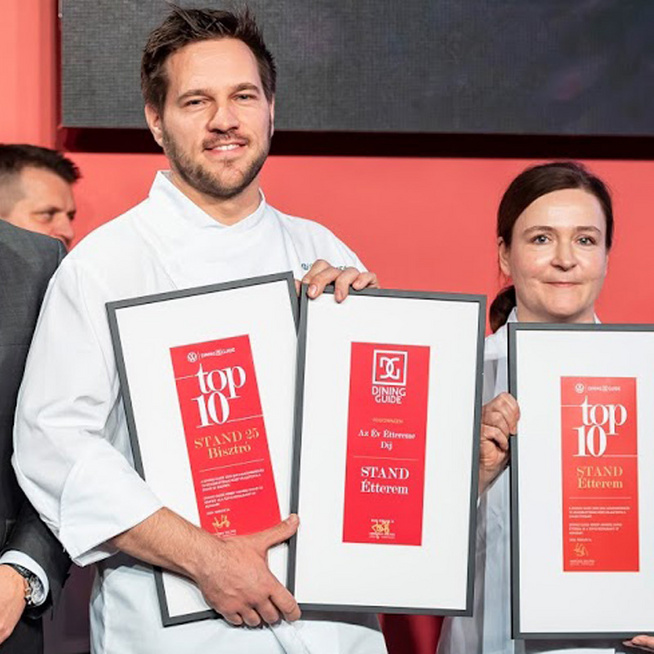Ismét a Stand lett az Év Étterme - Átadták a legjobb éttermek járó díjakat