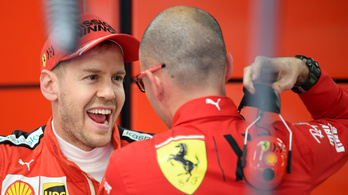 Vettel és a Ferrari volt a leggyorsabb a kicsúszások tesztnapján