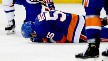 Kilencven öltéssel kellett összevarrni az NHL-hátvéd arcát