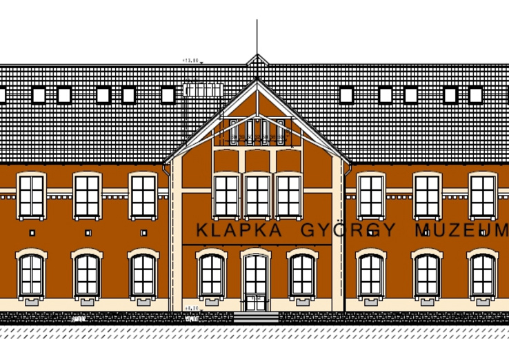 A Klapka György Múzeum új épületének terve