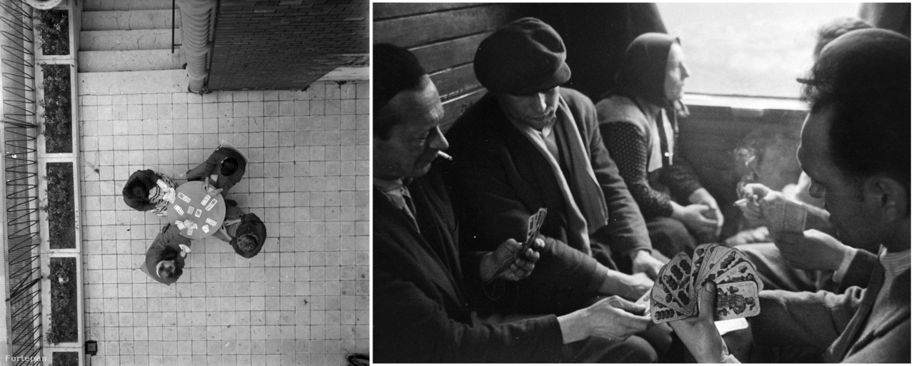 Kártyázók a szakszervezeti üdülőben, 1968.; Kártyázók a vonaton, 1965.
